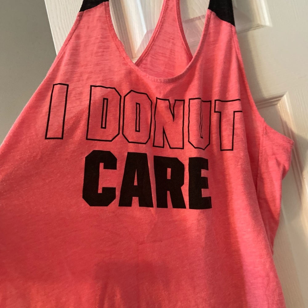 VS Pink I Donut Care tank top